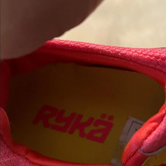 Ryka Women's Desire Pink and Yellow Athletic Shoes - Picture 8 of 11